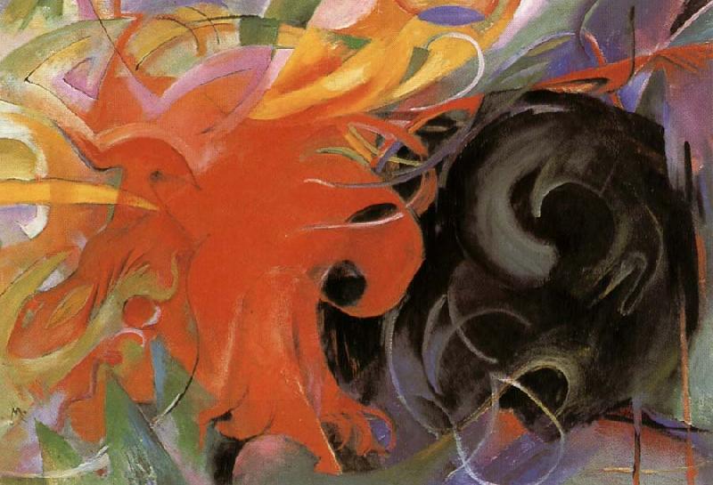 Franz Marc Fighting forms oil painting picture